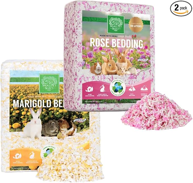 Small Pet Select - Floral Bedding Bundle - Rose/Marigold