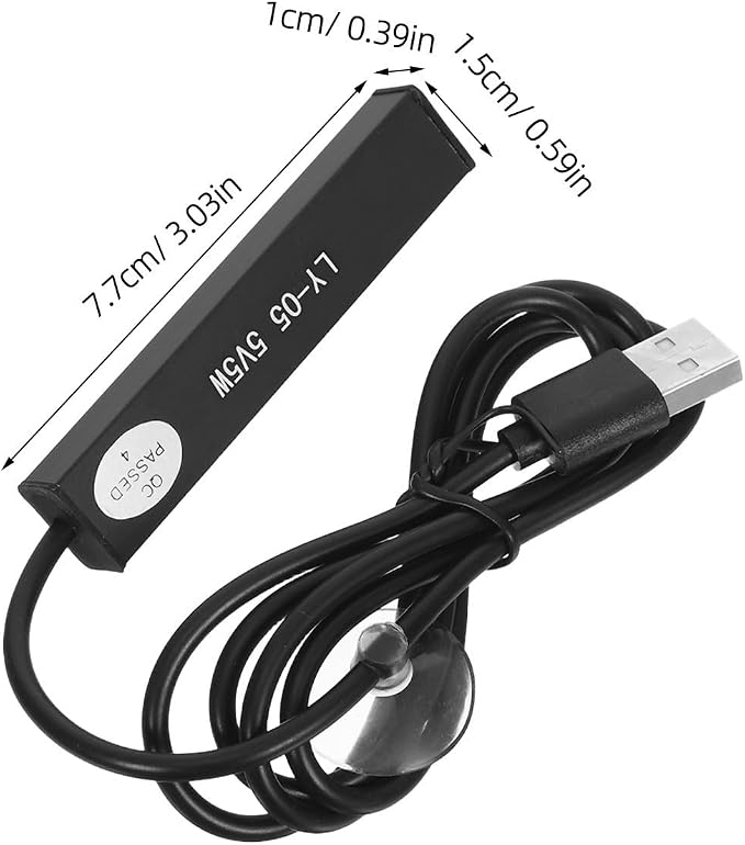 jojofuny 2pcs USB Powered Aquarium Heating Rod 5w Submersible Betta Fish Tank Heater with Auto Thermostatic Control and Aluminium Alloy Compact Design for Home Use and Mini Tanks