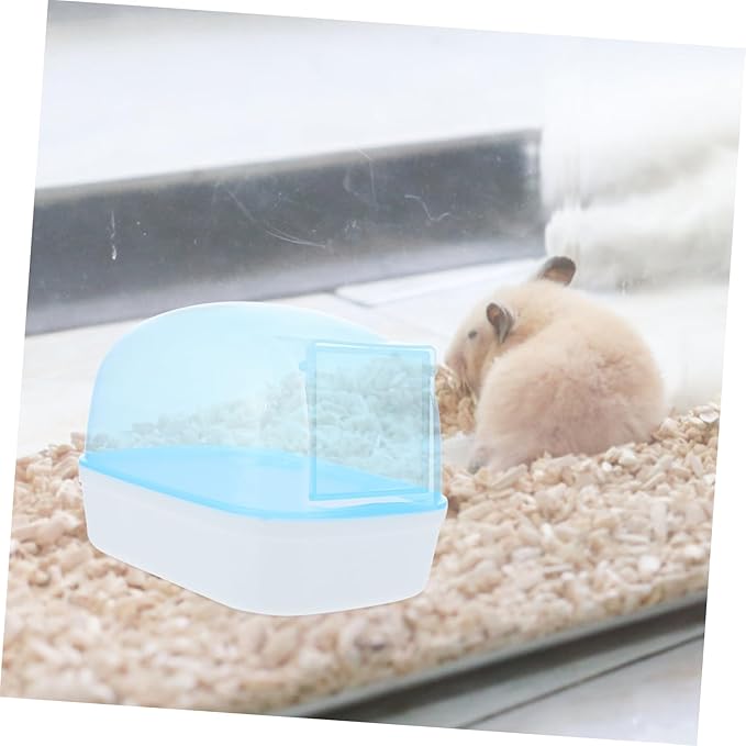 UPKOCH 2pcs Hamster Bath Container Automatic Dust Bath Box for Animals Practical Plastic Bathtub Smooth Edges for Hamsters and Chinchillas