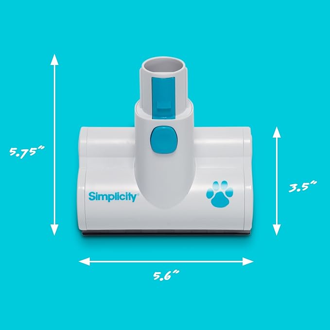 Simplicity Vacuums Pet and Upholstery Tool S67TURBO, Motorized Accessory Only for the S67 Cordless Stick and Hand Vacuum, Ideal for Cleaning Pets Hair, Stairs, Furniture, Cars, and More