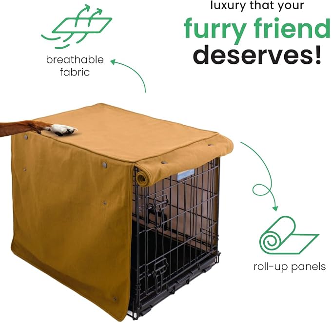 Molly Mutt Fast Car Dog Crate Cover, GOTS-Certified 100% Organic Cotton Canvas Cover for Dog or Puppy Kennel and Cage, Washable, Free of Harmful Chemicals, XXX-Large, Fits 54"x37"x45" Crate