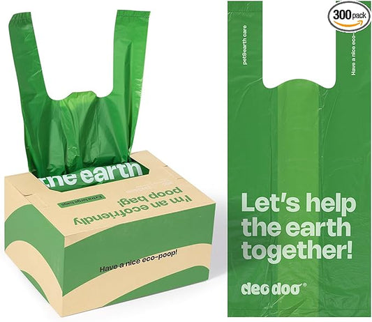 Dog Poop Bags with Handles 300 Count Big Sizes Leak Proof and Extra Thick Waste Bags for Walking Small Medium Large Dogs Cats Litter Unscented