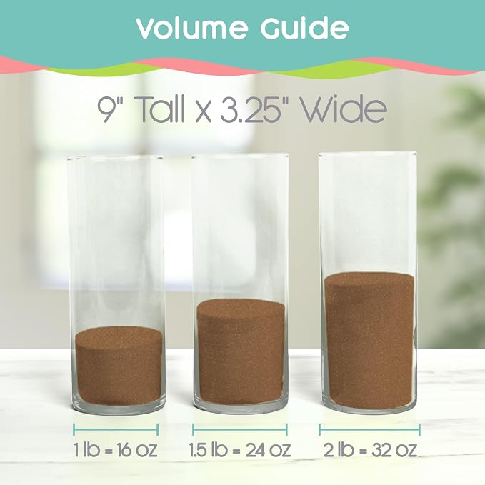 Latte Unity Sand, 1 LB (16 oz), Brown Colored Sand for Weddings, Vase Filler, Home Décor, Crafts, Terrariums, and More