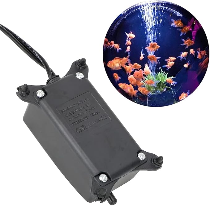 HIERYAN Super Mini Aquarium Single Sponge Filter with Oxygen Pump | 3-in-1 Filtration Ultra Quiet Air Pump, Submersible Foam Filter for Small Fish Tank 1-10 Gallon