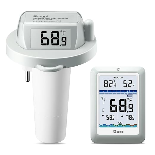 Wireless Pool Thermometer Floating Easy Read, Waterproof IPX8 | Digital Water Temperature Thermometers Bath Thermometers for Swimming Pool, Pond, Hot Tub, Spa, Aquarium