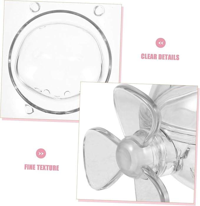 Hemoton Transparent Submarine-Shaped Hamster Sand Bath Box for Small Pets Multi-Functional Sand Bathroom and Toilet Accessory for Hamsters Mice and Chinchillas