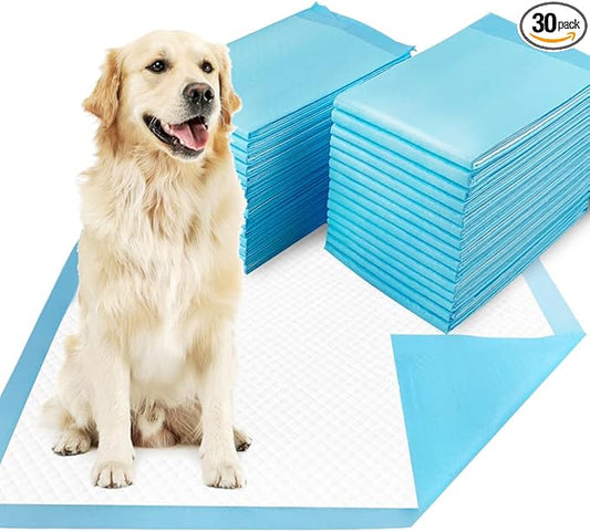 Dogcator Dog Pee Pads Extra Large 30"x36", 30 Count Super Absorbent Pee Pads for Dogs, Disposable Urine Bed Pads for Doggie, Thicken XXL Puppy Pads, Piddle Pads X-Large for Indoor, Outdoor Use