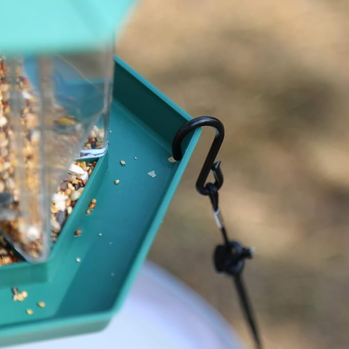 16" Seed Hoop Catcher for Bird Feeder Hanging Tray Attracting Birds Outdoors Backyard Garden