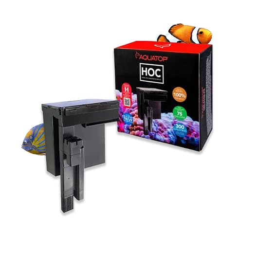 Aquatop Hang-On Canister Filter - Advanced 5 Stage Filtration System - Built-in 7W - Easy, Drop-in Media Tray - HC300-UV