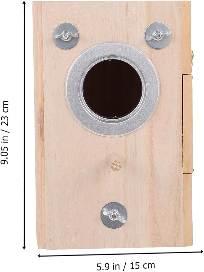 BESPORTBLE Small Bird Nesting Box: Vertical Paulownia Wood Breeding Incubator for Parakeets Cockatiel Conure - Inside Cage House