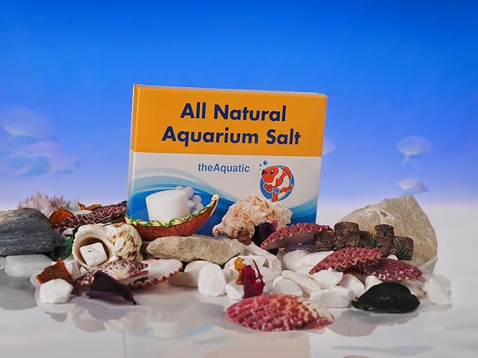 Premium Aquarium Salt, Aquarium Salt Freshwater Tablets for Aquarium Water Treatments Essential Supplies (20 Tablets)
