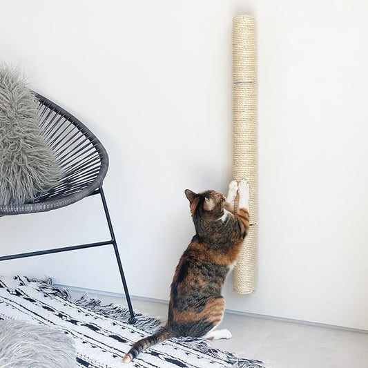 xympo 34" Wall Mounted Cat Scratcher, Sisal Scratching Post