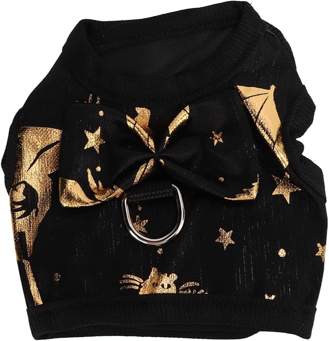 Semme Nylon Harness Leash Soft Vest with Cute Patterns for Pet Bunnies Ferrets Kittens and Guinea Pigs (M)