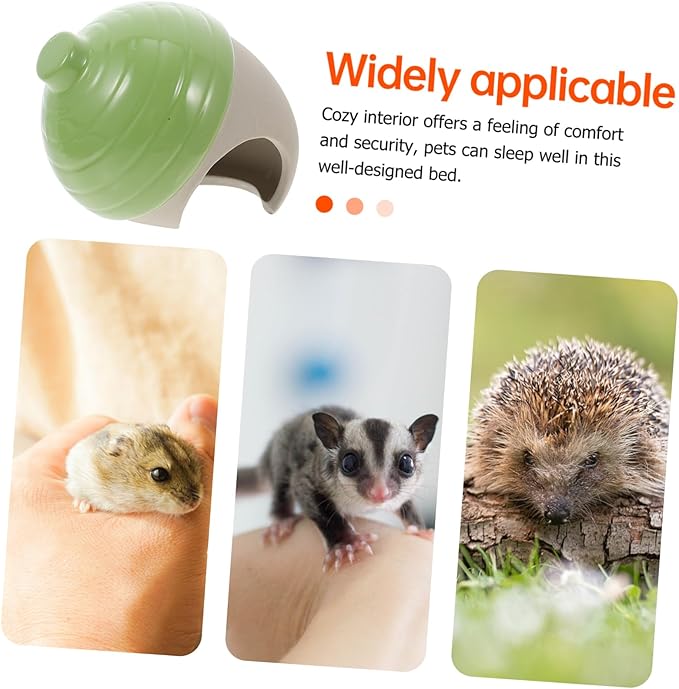 Happyyami Ceramic Nest Hamster Bed Hideout Toy for Small Pets Guinea Pig Supplies
