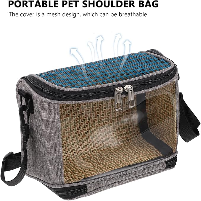 Balacoo Bird Carrier Bag, Breathable Pet Travel Carrier Backpack, Parrot Cockatiel Travel Bag for Lovebirds Conures Canary & Small Animal