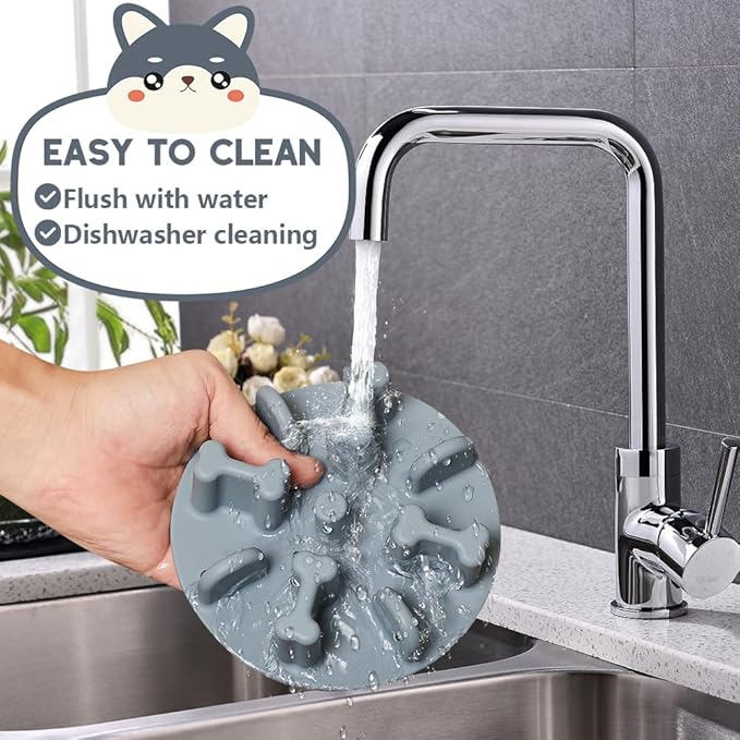 Soft Silicone Anti-Choking Puzzle Slow Feeder Insert, Anti-Slip for Dog Bowls