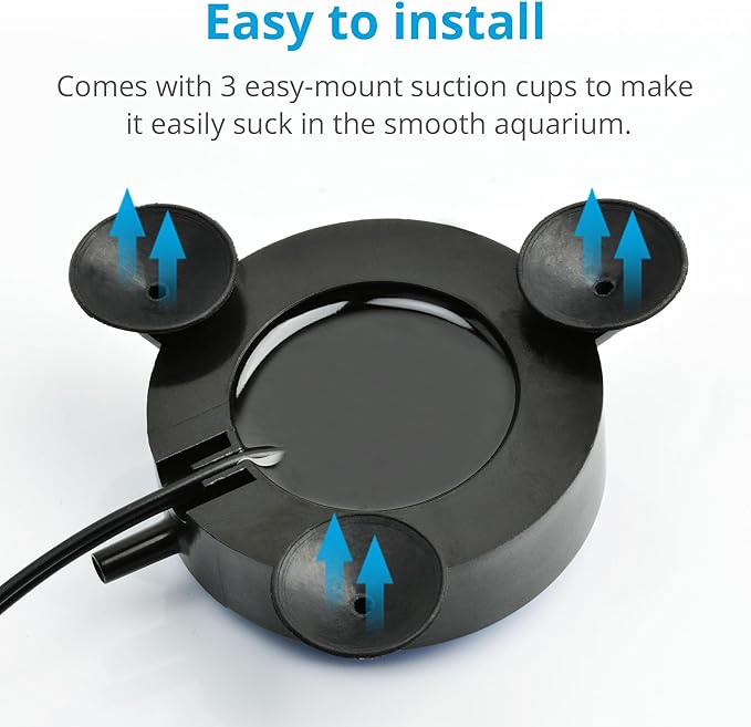NICREW Aquarium Volcano Ornament Kit, Bubbler Decorations for Fish Tank, Aquarium Bubbling with Multi-Color LEDs | Volcano Decoration, Color-Changing LEDs, Bubble Eruption Effect, Complete Kit with Tubing & Power Adapter