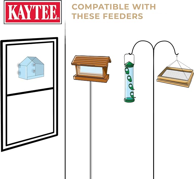 Kaytee Wild Bird (No Mess or Waste Free) Food Seed Blend For Blue Jays, Woodpeckers, Juncos, Cardinals, Grosbeaks, Sparrows, and Finches, 10 Pound, (Packaging May Vary)