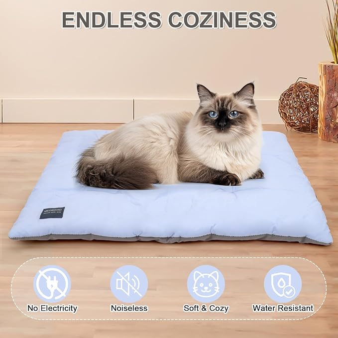 Cat Bed Mat,100% Cotton Warming Cat Pad, Pet Warm Pad for Cats, Mat for Dog and Cats Indoor Bed Couch Sofa Floors,Water Resistant Warm Mattress Avaliable on Both Sides