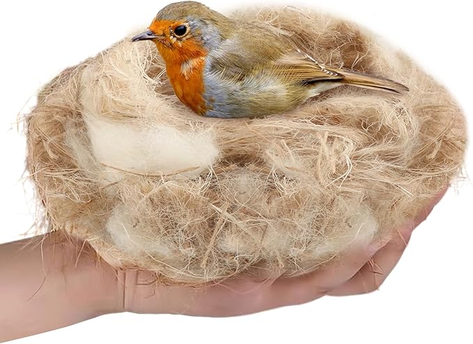 Balana 40g Building Mat Pigeon Natural Mixing Bird Nesting Material Cushion Cage Liner, Bird Nest Nesting Liners Great for Nest Building and Hideouts
