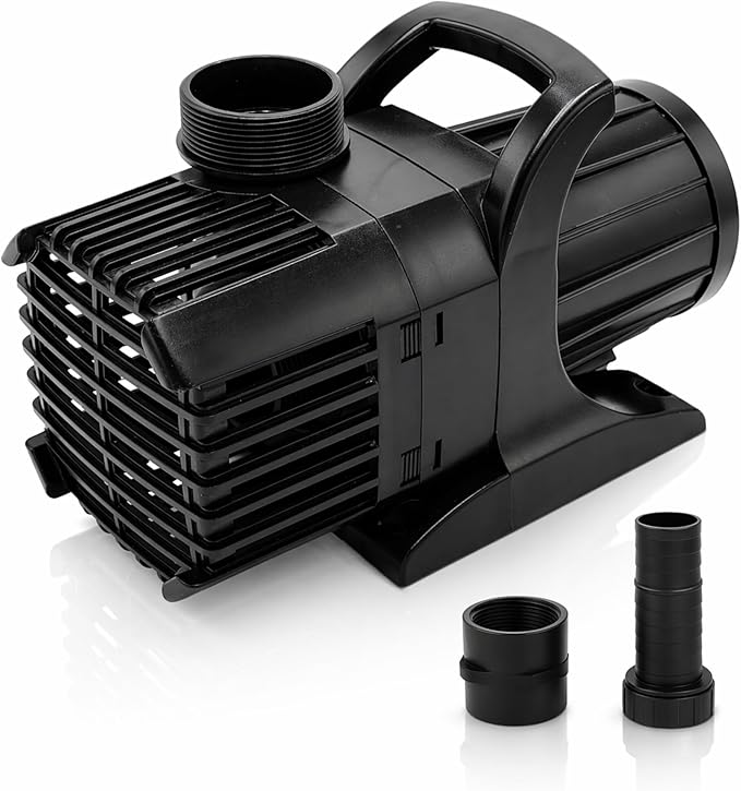 HALF OFF PONDS Submersible Water Pump, 2,000 GPH Pond Pump with 33FT Power Cord and 18FT Max Head, 156W Ultra Quiet Energy Efficient Pump for Koi Pond, Fountain, Waterfall, Water Garden, Skimmer