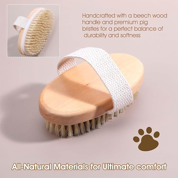Soft Boar Bristle Pet Brush, Ergonomic Dog Brush Reduces Shedding, Ideal for Daily Gentle Grooming Natural Palm Brushes for Short Haired Dogs & Cats with Non-Slip Band