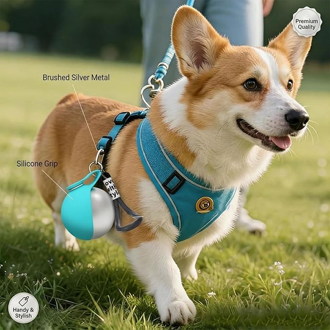 2026 NEW 2-in-1 Portable Dog Water Bottle for Small Dogs - Leak-Proof & Compact Dog Travel, Foldable Pet Water Bottle for Small Dog Walking, Hiking & Travel (Pink+Print)