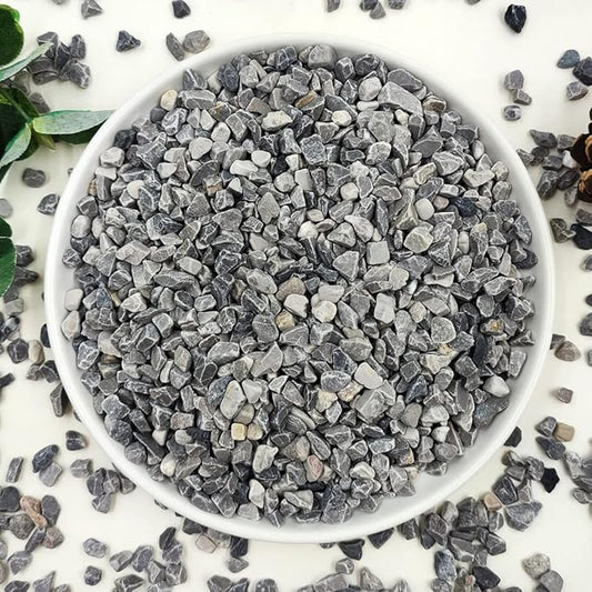 YISZM 5LB Succulent and Cactus Gravel Pebbles, 1/5 Inch Natural Decorative Polished Stones, River Rocks for Plants, Vases, Aquariums, Terrarium and Outdoor Gardening,Grey