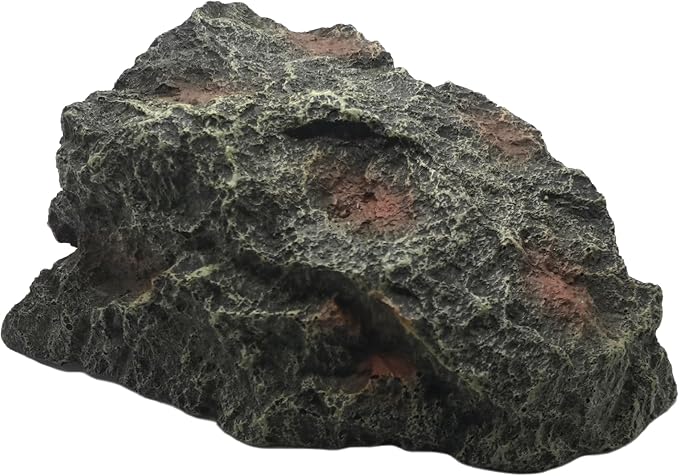 M2cbridge Reptile Hideout Cave Resin Aquarium Fish Hide Rock Terrarium Habitat Decor