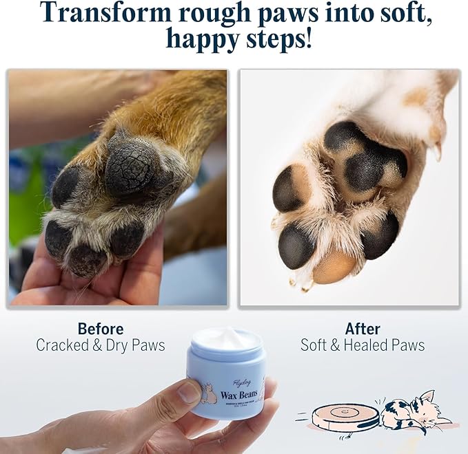 Flydog Lick-Safe Dog Paw Cream – Non-Greasy Paw Pad and Nose Balm for Dogs, Fast-Absorbing Avocado Plant Formula, Winter Paw Balm for Outdoor Dry Cracked Pads & Snout (50ml)