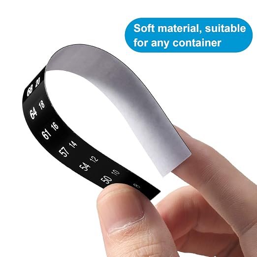 Zonon 24 Pcs Stick on Thermometer Strip for Brewing 46-93 °f (8-34 °c) | Liquid Crystal Strips, Wine Beer Aquariums Bottles Jars Fermenting Thermometer Stickers, Sourdough Digital Display Adhesive