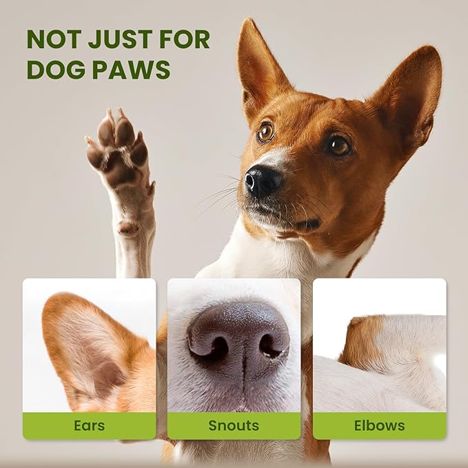 PawSono Lick-Safe Dog Paw Balm for Paws & Nose, All-Natural Paw Pad Moisturizer for Dogs & Cats, Paw Butter Helps Soothe Dry, Cracked Paws, Protects from Snow, Ice Melt & Hot Pavement, 1Pack | 2.1 oz
