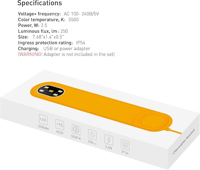 Fish Tank Light - Clip On Aquarium Light - Aquarium Light for Plants - LED Flexible Lamp for Freshwater Light - NanoSoft Yellow Fish Tank Lights 10 Gallon | Plants & Fish Aquarium Lighting, Full Spectrum Grow Lamp, Easy Install, Safe Durable Waterproof...
