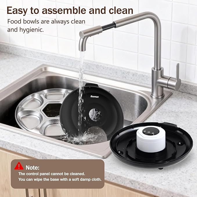 Automatic Wet Food Cat Feeder, Auto Refrigerated Wet Foods Feeder for Cats Dogs 6 Meal Timed Fresh Foods Dispenser with 2 Ice Packs Automatic Cat Dog Food Stainless Steel Bowl for Kitty Puppy Cat Dog