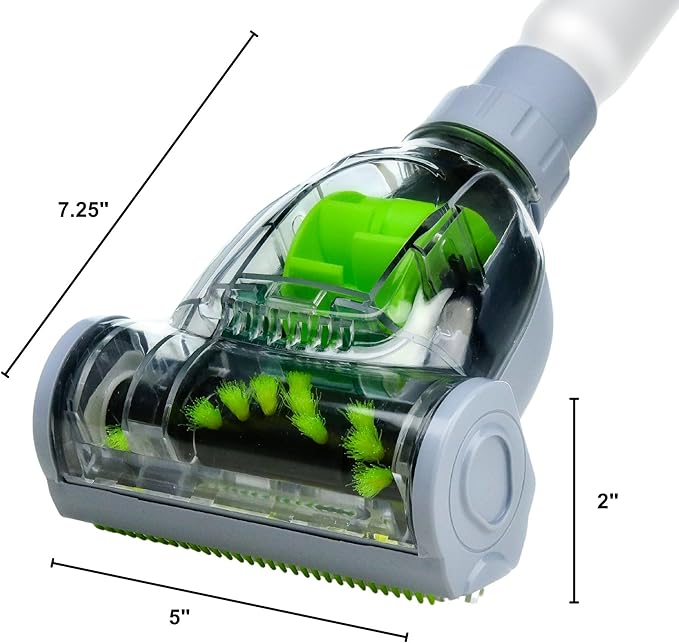 OVENTE Pet Hair or Sofa Brush Vacuum Attachment Compatible with ST2000, ST2010 and ST2620 Electric Canister Vacuums, Efficient on Multi Surface and Easy to Detach After Use, Green ACPST700