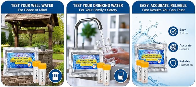 Water Testing Kit 2 Pack - E Coli and Coliform Test for Drinking, Pool, Pond, Lake, Well Quality - Bacteria Tester
