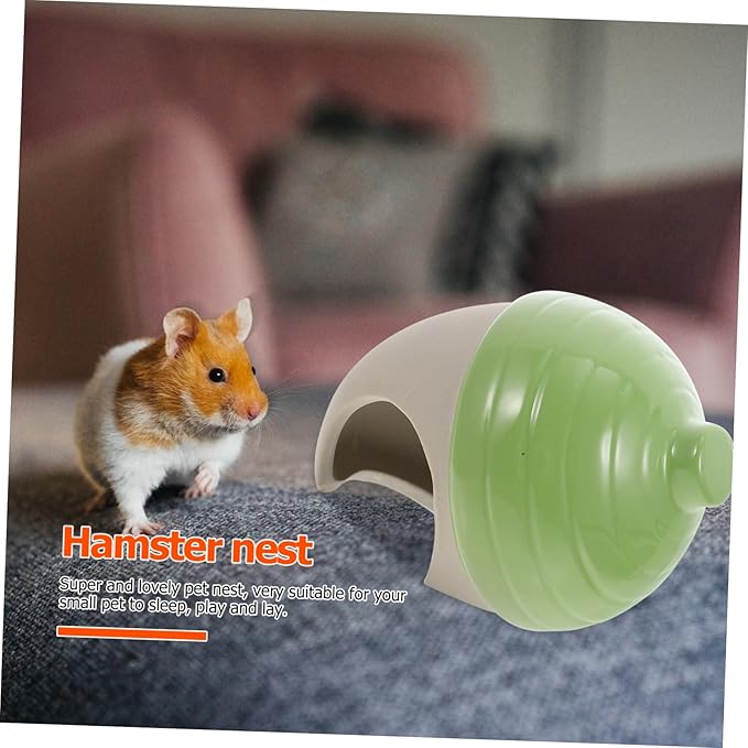 Hemoton Adorable Ceramic Nest Hamster Hideout Small Pet Bed Stylish Robust Toy