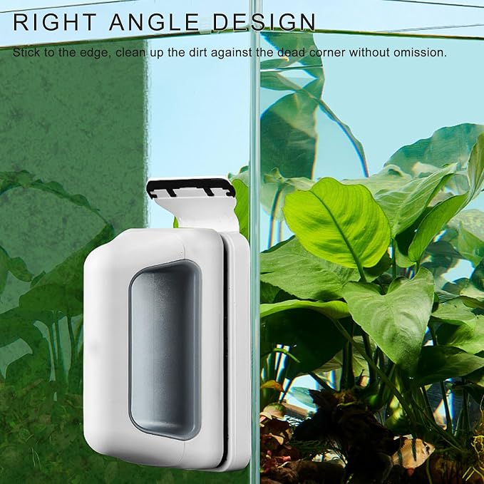 MOMOJIA Magnet Brush Aquarium Tool Glass Algae Scraper Tool Fish Tanks Tool Window
