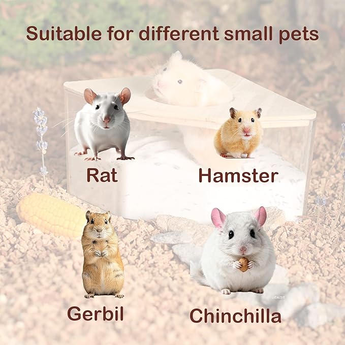 Hamster Sand Bath for Hamsters, Gerbils, Chinchillas, 2.2Lbs Less Dust Chinchilla Bath as Hamster Cage Accessories, Bathing White Sand for Small Animal Bath & Toilet Litter