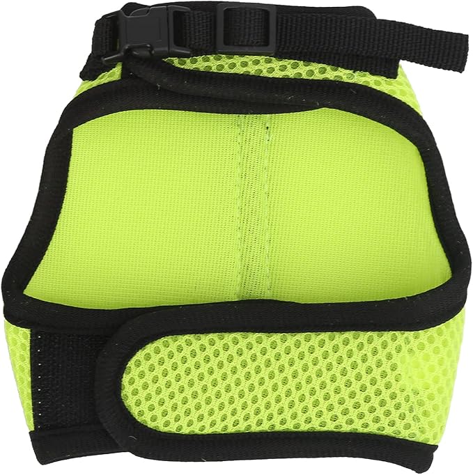 Fydun Pet Mesh Traction Harness Chest Back with Leash for Rabbit Guinea Pig Pet SuppliesS Green for Families (Fruit Green)