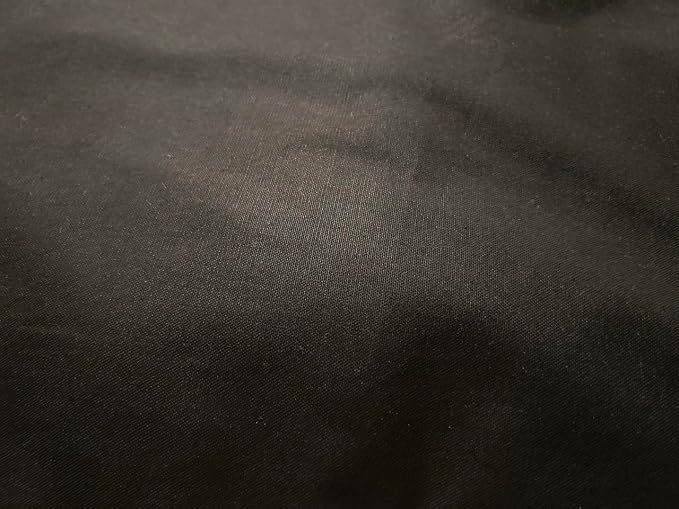 Natural Cotton Canvas Dog Bed – Raw Cotton Filled Pet Cushion Insert, Breathable Eco-Friendly Dog Mattress, Durable Washable Cover with Zipper (Black, X Large 53"x36"x5")