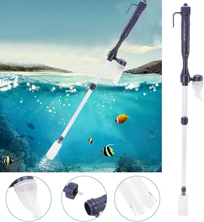 AYNEFY Aquarium Gravel Cleaner,Electric Fish Tank Water Change Fish Tank Sand Vacuum Cleaner Aquarium Siphon Vacuum Cleaner for Gravel Sand