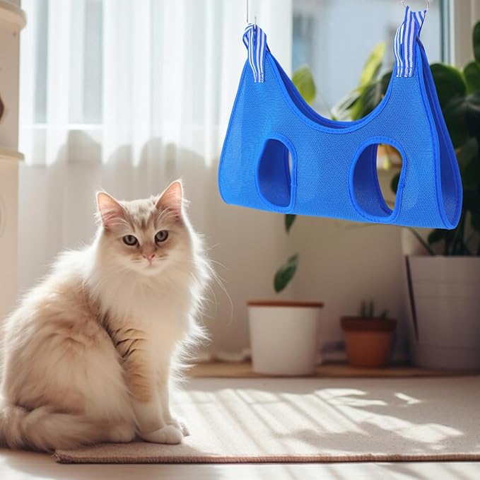 Milisten Grooming Hammock Pet Sling for Nail Trimming Space-Saving Design for Easy Grooming Versatile Use As Cat Bag and Dog Holder Stylish Home Integration