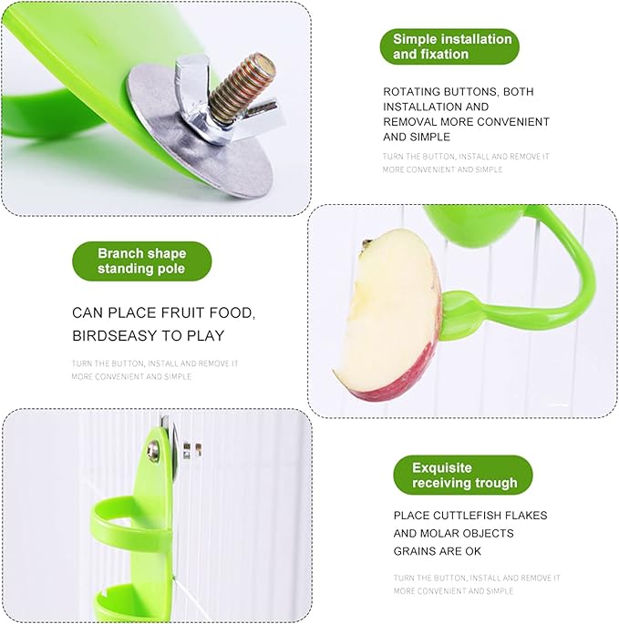 2 Pack Cuttlebone with 3 in 1 Food Holder, Natural Cuddle Bones for All Pet Birds Cockatiels Parakeets Budgies Finches(5.5~6 Inch, Midium Size)