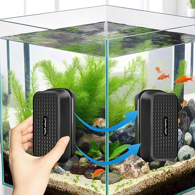 Carefree Fish Aquarium Super Strong Small Magnetic Cleaner for Glass Fish Tank Magnet Brush Floating