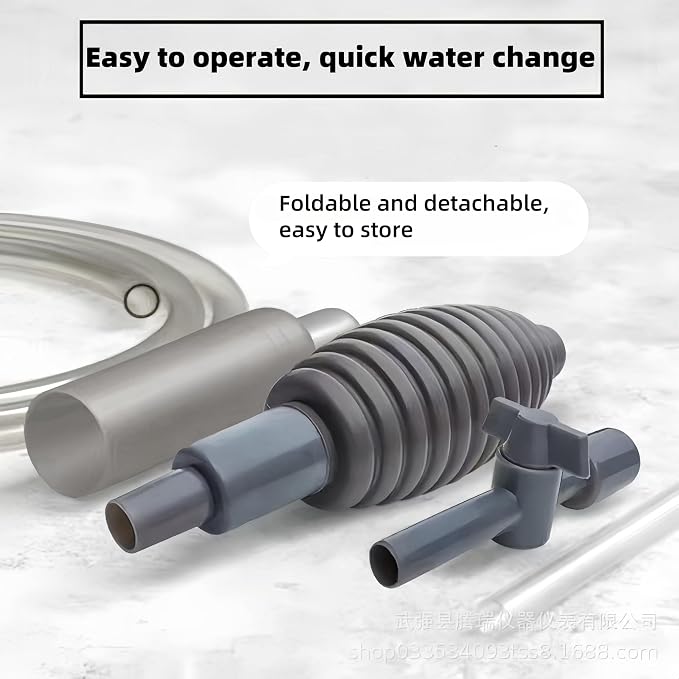 Aquarium Vacuum Gravel Cleaner, Aquarium Siphon, Aquarium Cleaning Tools, Fish Tank Cleaner, Long Hose & Cleaning 1.7m Long, Water Change and Sand Washing, Medium,Small - Fish Tanks
