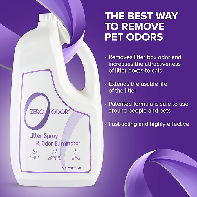 Zero Odor 64 oz. Litter Odor Eliminator Air Freshener Spray Refill LR1101408