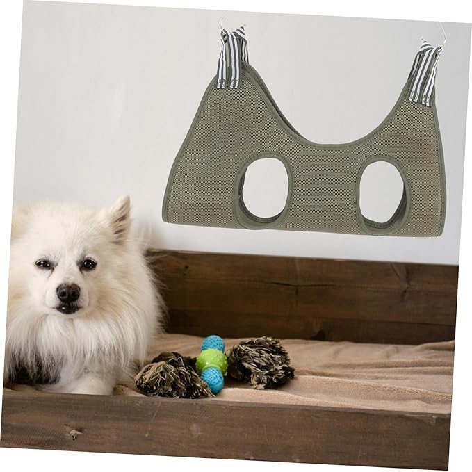 Milisten Animal Grooming Hammock Pet Sling for Cats Dogs Space-Saving Wall Door Mount Elegant Design for Various Home Decor Styles