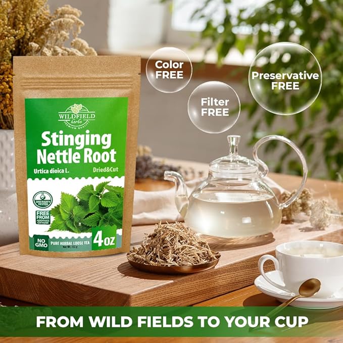 4 oz. Nettle Root Dried Stinging Herbal Tea - 113g Stinging Nettle Root Herb Tea Raíz De Ortiga