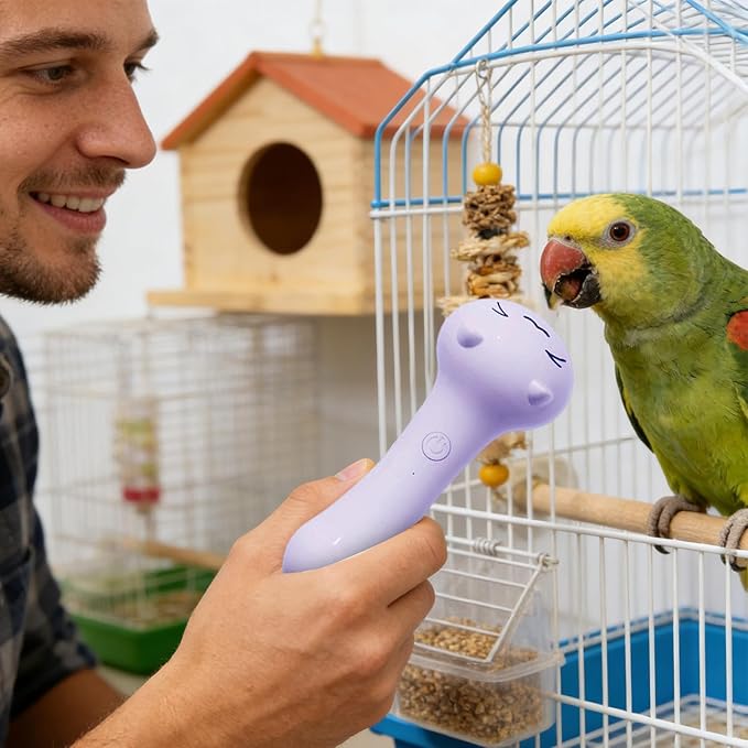 Bird Beak Trimmer, USB Rechargeable Pet Clippers, Conure Grooming Nail Trimmer, for Trimming, Grinding, Maintenance, Daily Care, Cockatiel, Lovebirds